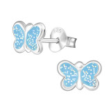 Butterfly - 925 Sterling Silver Kids Ear Studs PCJW19799