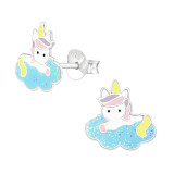 Unicorn - 925 Sterling Silver Kids Ear Studs PCJW38740