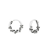 10mm Bali - 925er Sterling Silber Bali Hoops PCJW18352